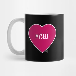 Myself Love Heart Mug